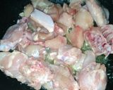 A picture of step 2 of Chicken makhni handi.