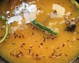 A picture of step 3 of Prawn Dal.