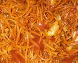 A picture of step 5 of Schezwan Noodles.