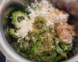 A picture of step 3 of Crispy Karela Chips.