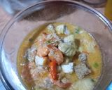 Foto langkah ke 5 dari resep Kari udang,tahu tempe pedas.