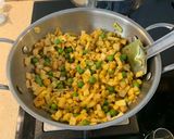 A picture of step 3 of Peas aloo subji.
