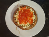 Pizza de champiñones portobello keto