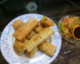 A picture of step 6 of Spring noodles rolls.