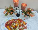 A picture of step 3 of Watermelon salad.
