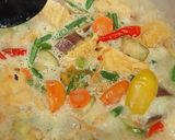 Foto langkah ke 5 dari resep Lodeh Terong Tahu Kacang Panjang dan Teri.