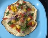A picture of step 5 of Masala Papad.