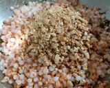 A picture of step 4 of Sabudana Vada.