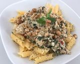 Foto del paso 4 de la receta: Pasta con pollo, espinacas y queso ricotta 🍝🥬🐔