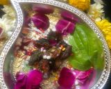 A picture of step 3 of Pan and date mukhvas.