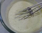 A picture of step 3 of Minty yogurt dip.