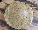 A picture of step 6 of Dhaniya Paratha.