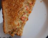 A picture of step 3 of Mayo sandwich.