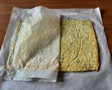 A picture of step 5 of Warm Zucchini Frittata Roll.