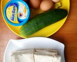A picture of step 1 of Wrapped Sandwich😇.