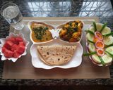 A picture of step 4 of Cauliflower n Potatoes with daal n roti#My staple food recipe co.