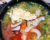 A picture of step 3 of Taro (Arabi leaves sour and sweet sabji).