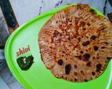 A picture of step 5 of Mexican paratha.