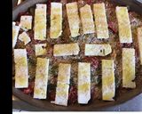 Une image de l'étape 3 de Gratin de poivrons verts et rouges cabillaud et feta.