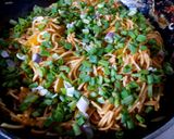 A picture of step 6 of Chinese noodles.