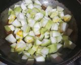 A picture of step 4 of Lauki ki bhujia.
