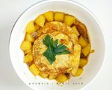 Foto langkah ke 3 dari resep Kentang Telur Ceplok Kecap.