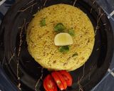 A picture of step 3 of Vesan Bhaat.