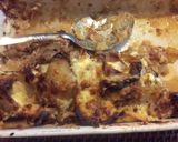 A picture of step 7 of Spicy oven baked sautéd potato and bacon gratin.