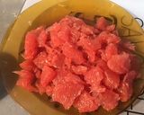 Une image de l'étape 6 de Salade d'ananas et pomelos rouges à la vanille.