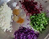 A picture of step 1 of Red cabbage paratha.