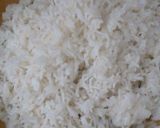 A picture of step 1 of Tadka rice.