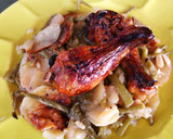 Foto del paso 10 de la receta: Jamoncitos de pollo con judías y patata al horno