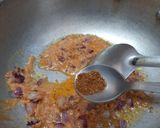 A picture of step 7 of Bread Masala.