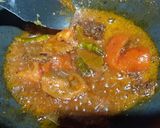 A picture of step 8 of Phulkopi,aloo diye Chhanar Dalna.