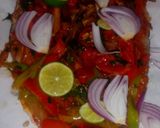 A picture of step 2 of Alexandrian Style Grilled Mullet Fish 😋😋.