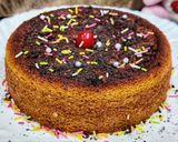 A picture of step 10 of Eggless Mawa wheat flour cake.