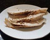 A picture of step 7 of Brad's beer can chicken.