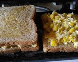 A picture of step 2 of Sweet Corn Coconut Cheese Chilli Sandwich.