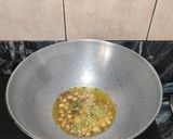A picture of step 3 of FETA CHEESE DRY CURRY with METHI LEAVES.