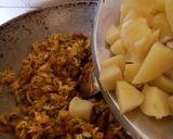 A picture of step 4 of Drumstick flower sabji.