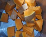 Foto del paso 1 de la receta: Sopa de zapallo, zanahoria y puerro en sopera eléctrica