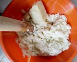 A picture of step 3 of Yam balls.