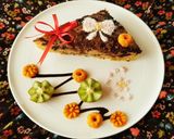 عکس مرحله 11 از دستور کیک کدو حلوایی با ماکروفر🥮🎃