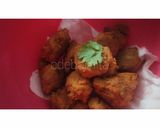 A picture of step 4 of Soyabean Daal Vada.