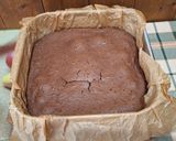 Étcsokoládés brownie meggyel 🍒🍫🍒🍫 recept fázis 6 fotója
