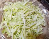 A picture of step 1 of Vegetable samosa (cabbage, carrot and capsicum).