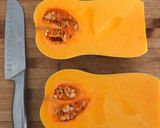 Une image de l'étape 1 de Butternut rôti à la fourme d ambert.