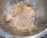 A picture of step 1 of Chicken shawarma.