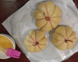 A picture of step 7 of Pumpkin Bread in Pumpkin shape (no oven bread).