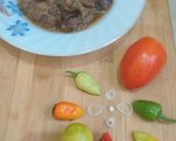 A picture of step 1 of Mutton white karahi.